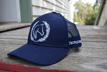 Load image into Gallery viewer, Navy High Ponytail Cap