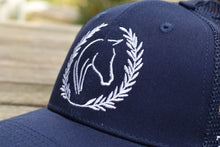 Load image into Gallery viewer, Navy High Ponytail Cap